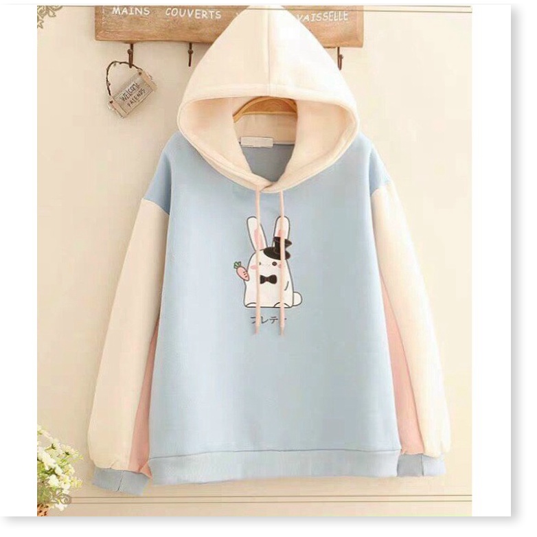 Áo khoác hoodies form rộng có mũ con thỏ cực đẹp , hot 2021 KME FASHION