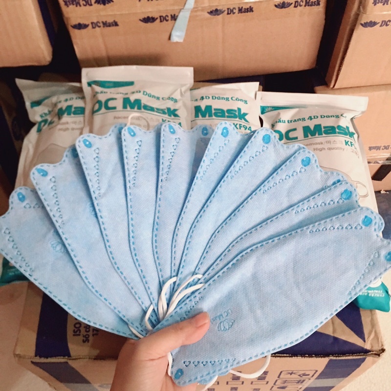 Khẩu trang 4D KF94 DC MASK màu Xanh