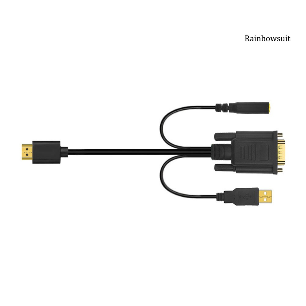 Dây Cáp Chuyển Đổi Rb-1 / 1.5 / 2m 1080p Hdmi Sang Vga Cho Pc / Laptop