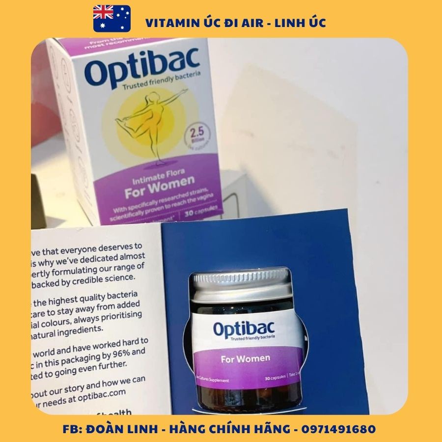 Men vi sinh Optibac tím Optibac Probiotics For Women