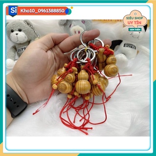 Sỉ 12 chiếc móc khoá gỗ hồ lô 69k