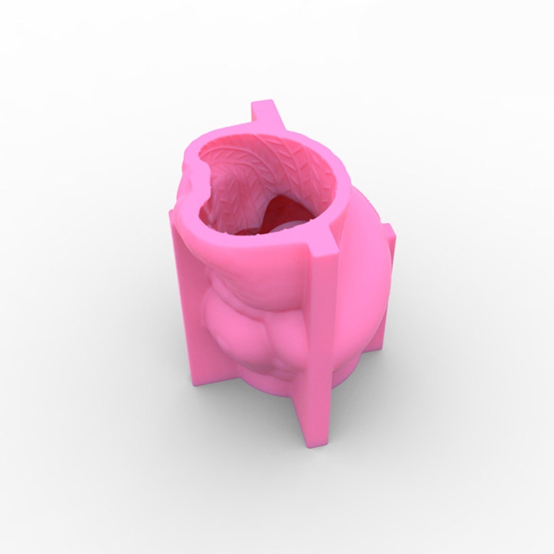 Khuôn Silicon Làm Chậu Hoa Bằng Epoxy UV Hình Cô Gái Dễ Thương