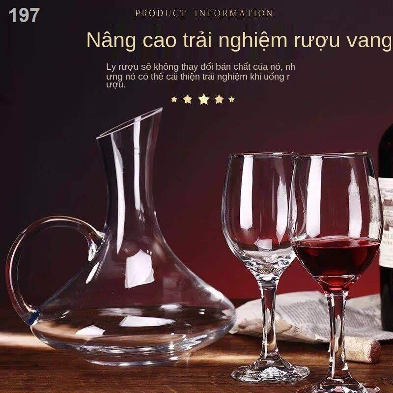 【bán chạy】Phong cách châu âu bộ ly rượu vang gia dụng bình thủy tinh không chì