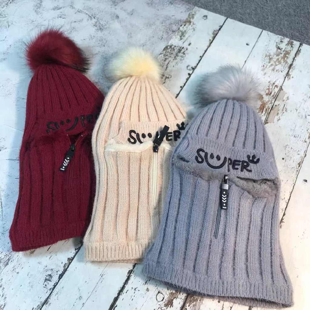 Korean style fashion warm woolen hat for women