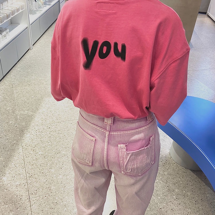 Áo Thun COZOK Ngắn Tay Dáng Rộng Thời Trang Hàn Quốc Cá Tính