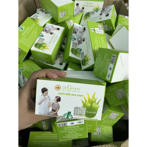 Combo 30 gói muối rửa mũi Dr.Green thêm chiết xuất lô hội