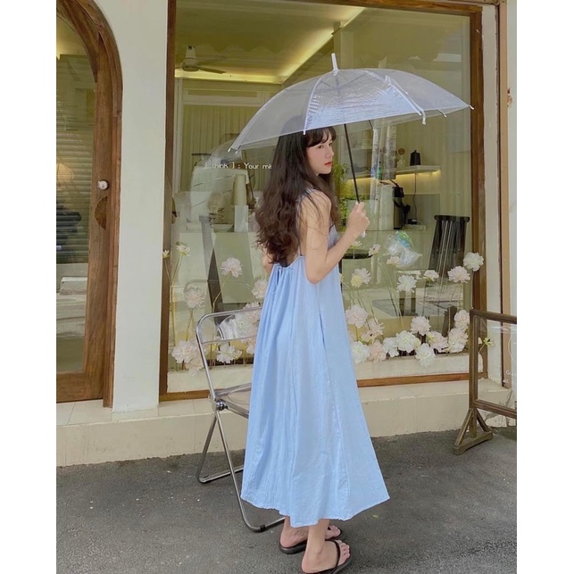 Dù trong suốt phong cách dành cho nữ - Ô dù đi mưa, đi du lịch , chụp hình ngoại cảnh sang chảnh