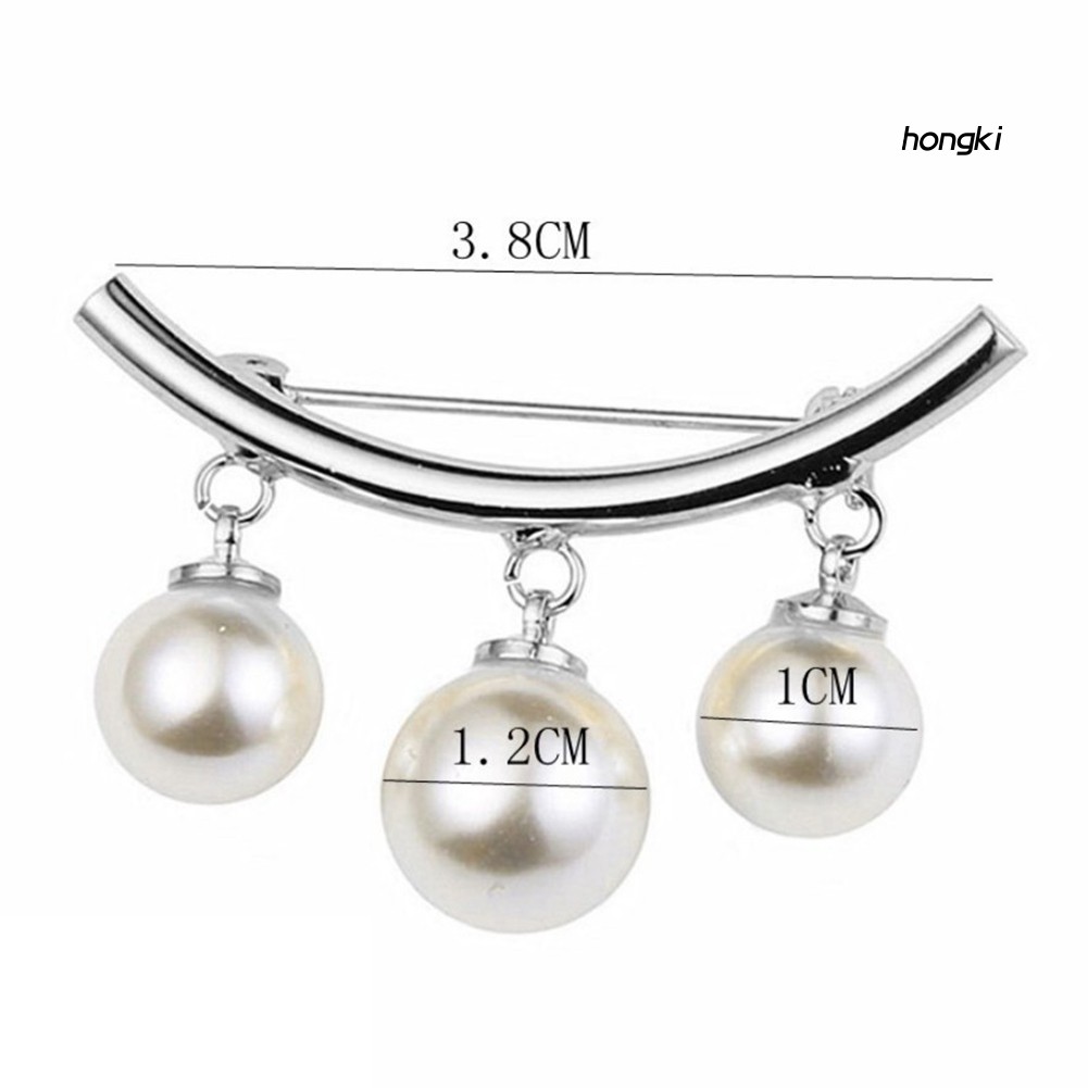 Ghim cài áo đính ngọc trai nhân tạo thời trang dành cho bạn nữ