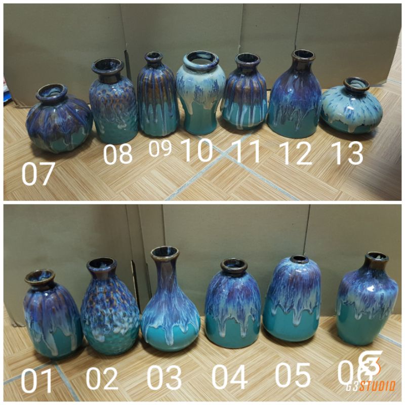 Lọ hoa mini Bát Tràng, decor trang trí 13 dáng