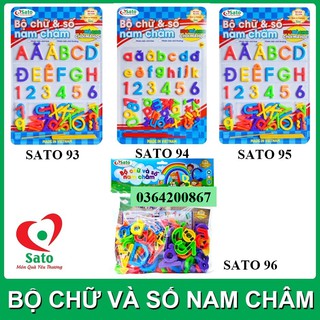 BỘ CHỮ VÀ SỐ CÓ NAM CHÂM Sato - hàng Việt Nam