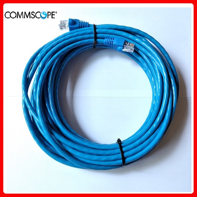 Dây cáp mạng COMMSCOPE/AMP Cat6 UTP Dây cáp mạng xịn chuyên công trình đi ngoài trời bấm sẵn 2 đầu 65m-100m