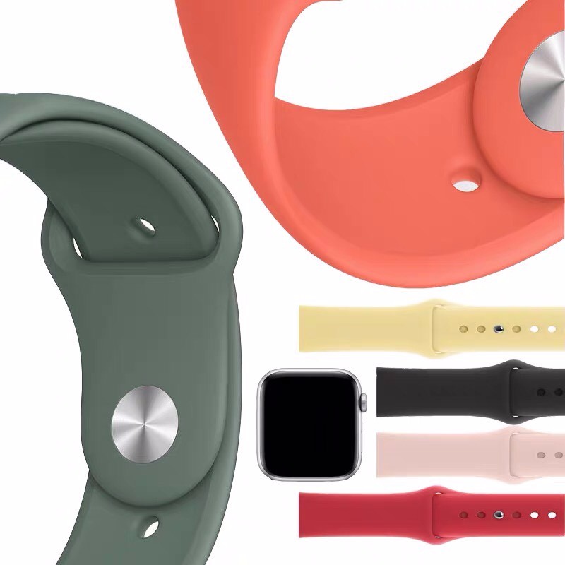 COMBO ỐP CHỐNG BẨN DỄ LAU CHÙI CHỐNG SỐC CHỐNG VA ĐẬP + DÂY APPLE WATCH SPORT CAO SU MÀU XANH