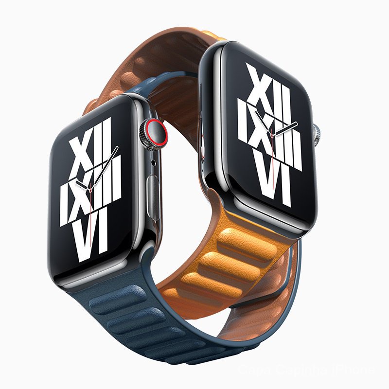 Dây Đeo Bằng Da Nam Châm 49mm Cho Đồng Hồ Thông Minh Apple Watch 3 4 5 SE 6 7 8 45mm 41mm 44mm 40mm 42mm 38mm