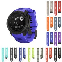 Dây đeo bằng silicone mềm thoáng khí thay thế cho đồng hồ thông minh Garmin Instinct