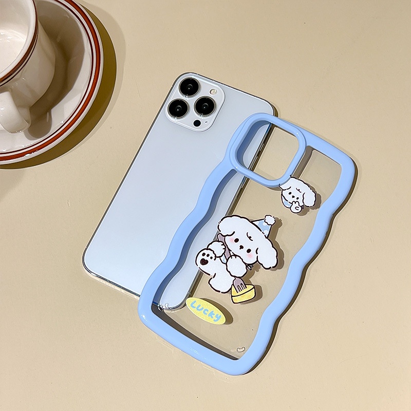 Ốp Điện Thoại Acrylic Phối Ren Cho Iphone 13Promax 12 11Pro