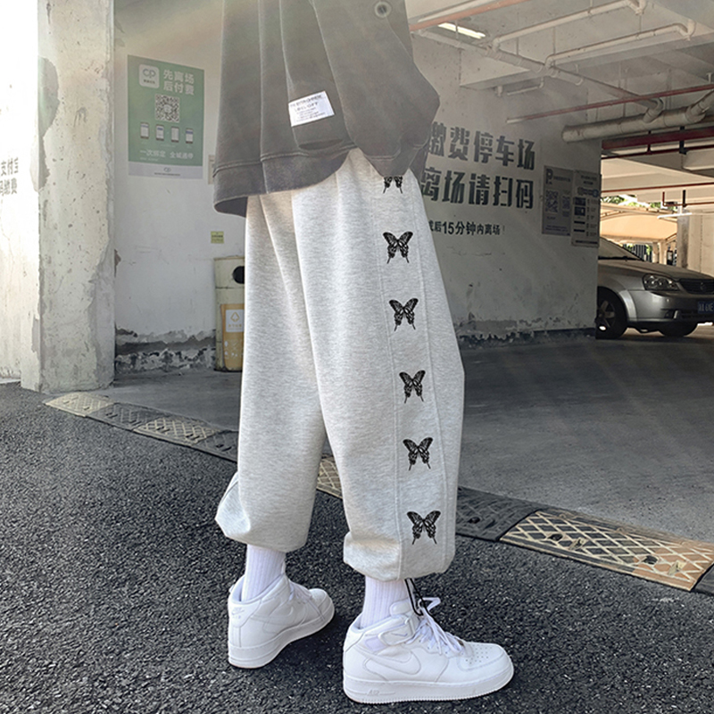 Quần Jogger Họa Tiết Bướm Thời Trang Unisex