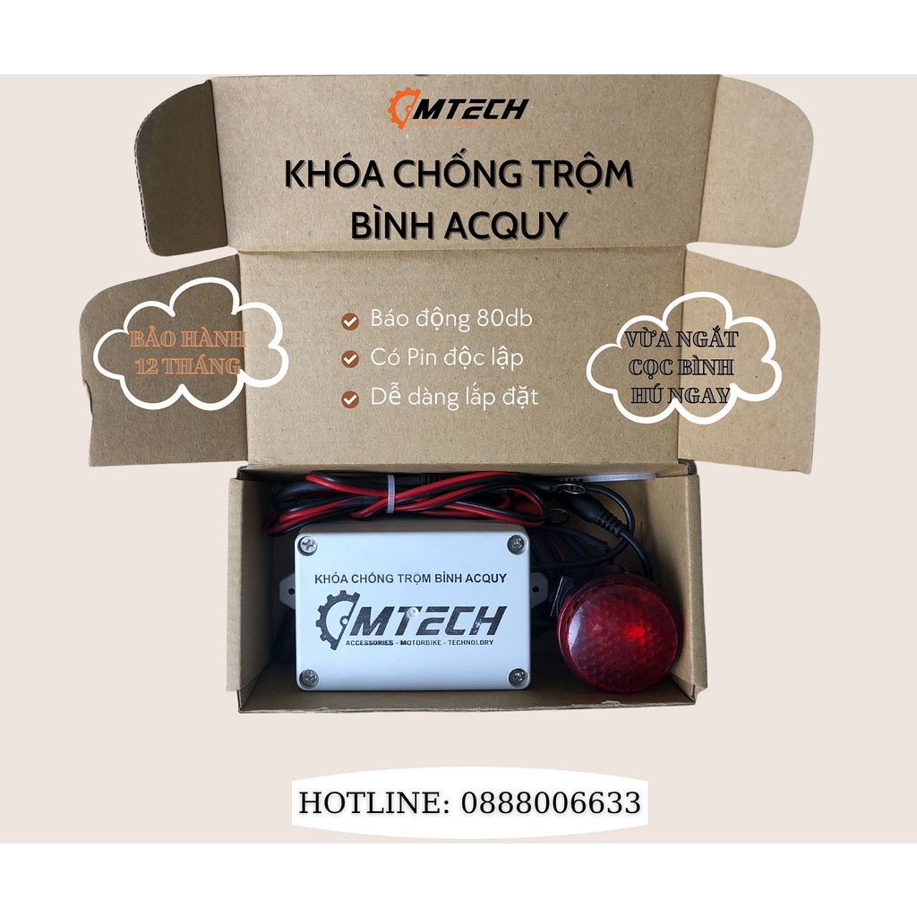 Khóa chống trộm bình acquy AMTECH