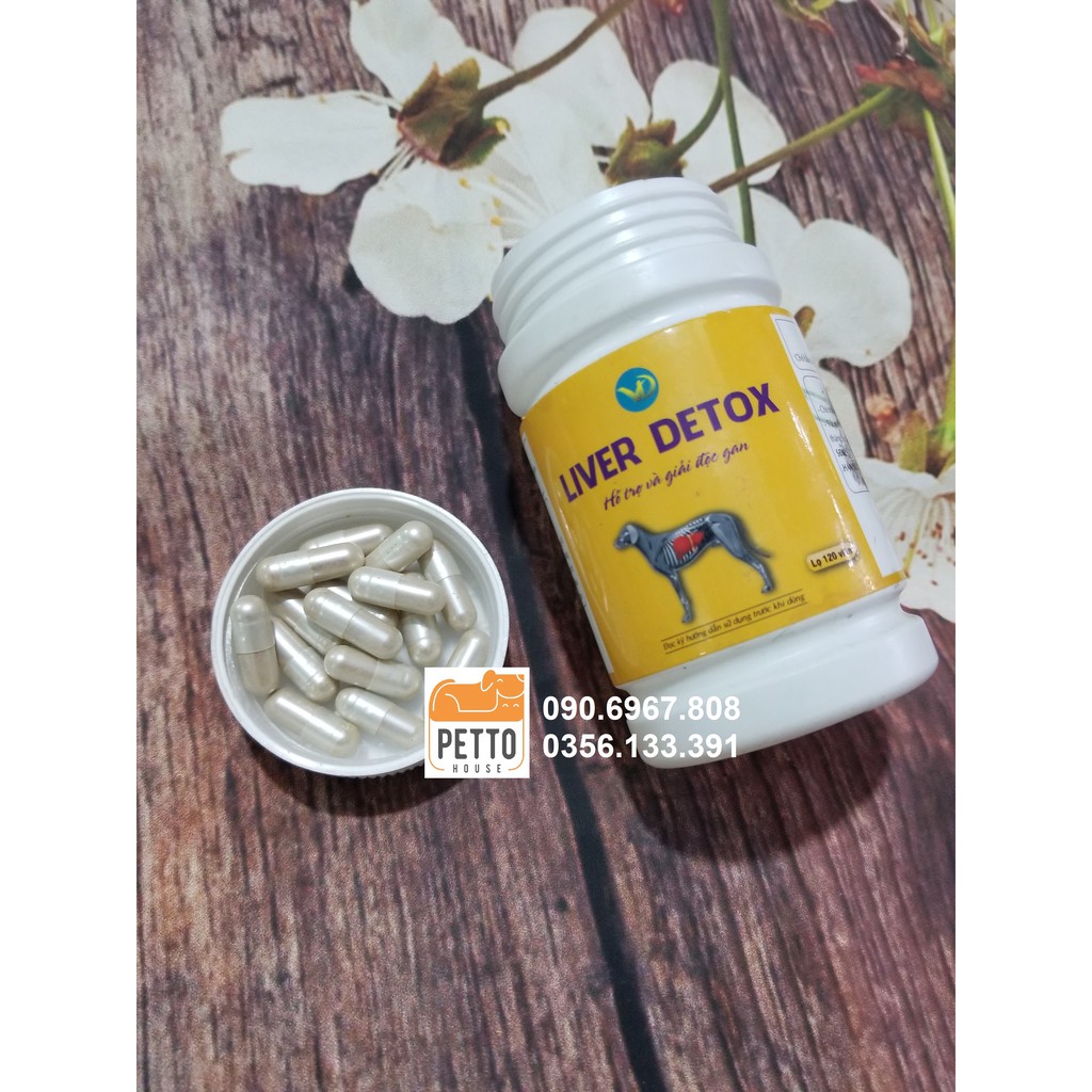 LIVER DETOX HỖ TRỢ VÀ GIẢI ĐỘC GAN CHO CHÓ 120 viên