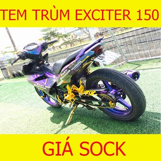 Tem Trùm Xe Exciter 150 Ex ( mẫu mới hot nhất)