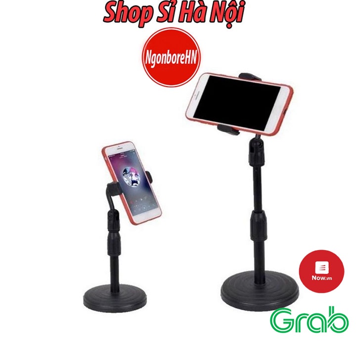 Giá Đỡ Điện Thoại, Kẹp Điện Thoại Microphone Stands L08, Livestream Học Tập Xem Phim, Đế Tròn Để Bàn GD46