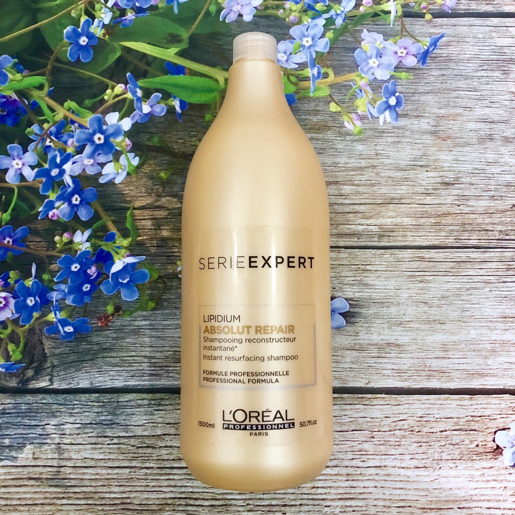 [L'oreal-chính hãng] Dầu gội phục hồi tóc L'oreal Serie Expert Absolut Repair Gold Quinoa shampoo 1500ml