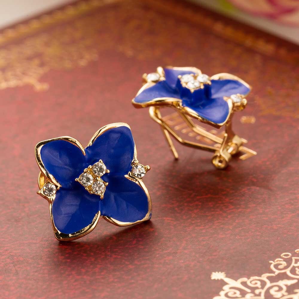 Bông Tai Hình Bông Hoa Thời Trang Hàn Quốc Cho Nữ