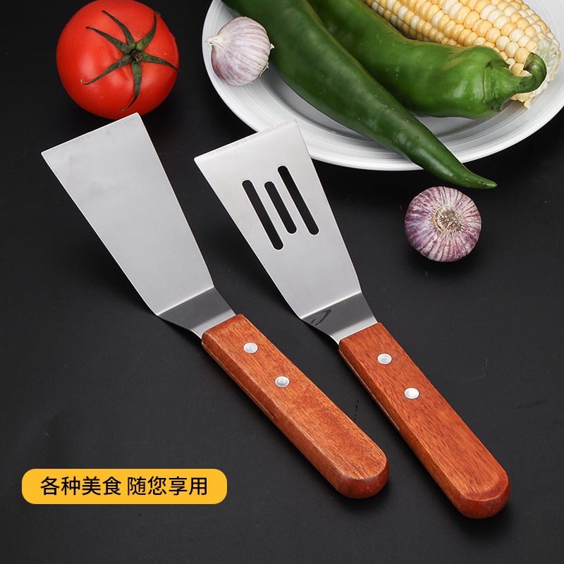 Xẻng Xúc Thịt Làm Bánh Pizza Hình Tam Giác Bằng Thép Không Gỉ Teppanyaki