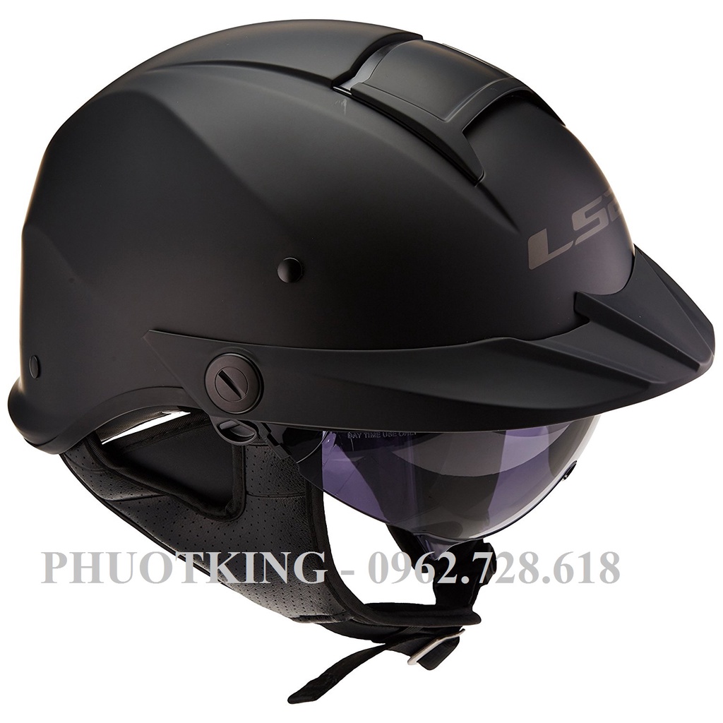 [TẶNG GĂNG 100K]  Mũ bảo hiểm nửa đầu  LS2 OF590 Rebellion cao cấp