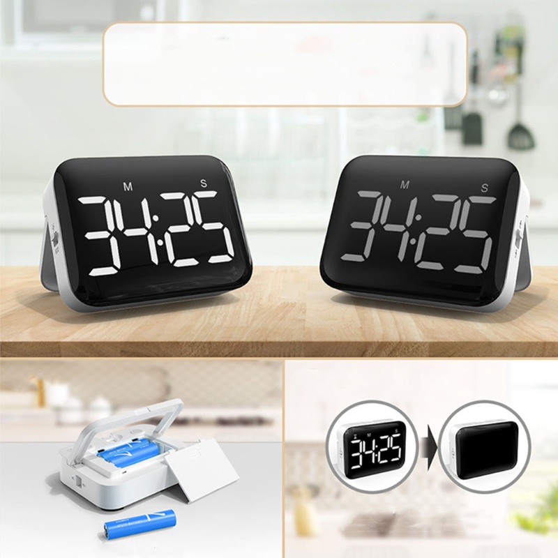 Đồng Hồ Đếm Ngược Kỹ Thuật Số Màn Hình LED 4 inch Tiện Dụng Cho Nhà Bếp