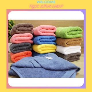 Khăn gội đầu 💖MUA 2 FREESHIP💖 Khăn lau đầu chuyên dùng cho spa siêu thấm hút chất mềm mịn 35cm x 80cm