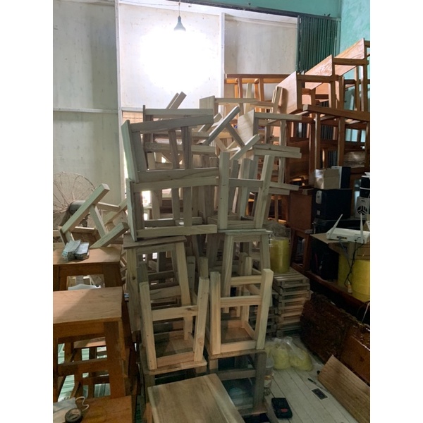 Ghế Gỗ Tự Nhiên , quán trà tranh , cafe Giá rẻ / cao 40