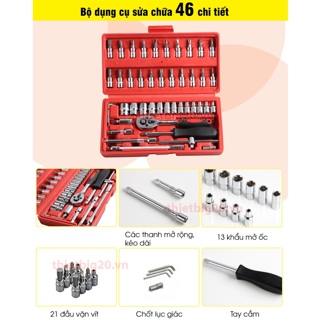 GIẢM GIÁ SỐC - Bộ dụng cụ sửa chữa đồ điện gia dụng trong nhà, mở bu lông ốc vít các loại bằng thép không gỉ sáng bóng