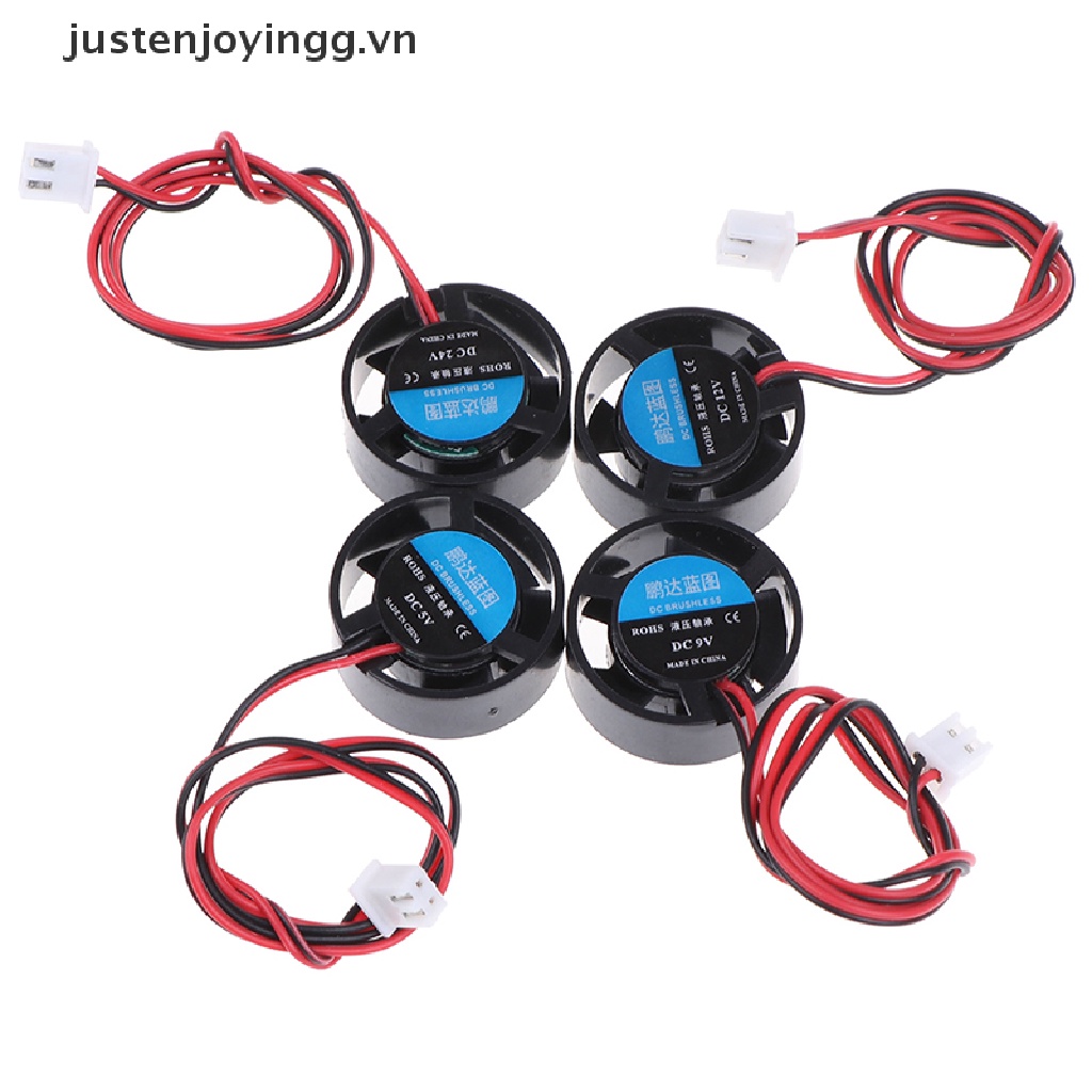 Quạt Làm Mát Mini 25.5x10mm 5v 9v 12v 24v Có Đèn Led Chất Lượng Cao