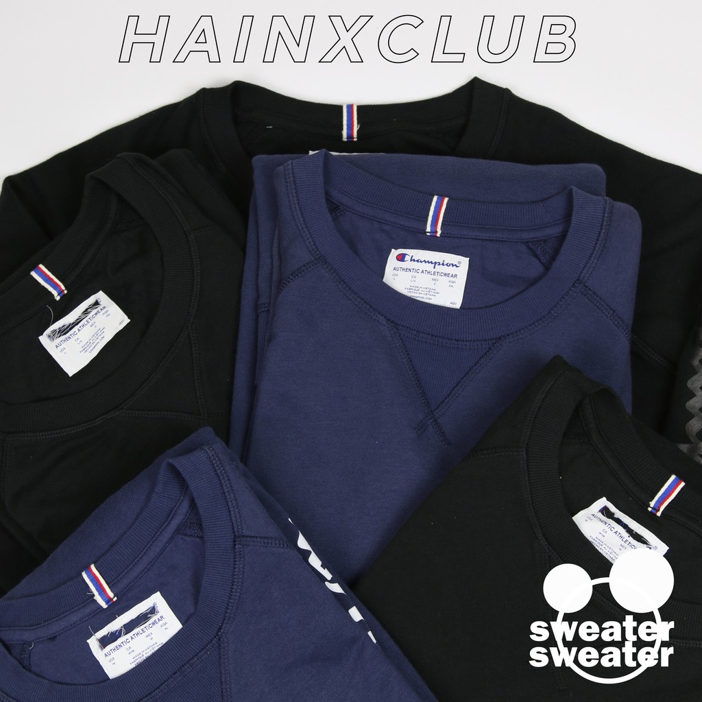 Áo Raglan Sweatshirt Champion Logo ⚡️FREE SIZE ⚡️Nỉ Champ chất liệu da cá chính hãng | BigBuy360 - bigbuy360.vn