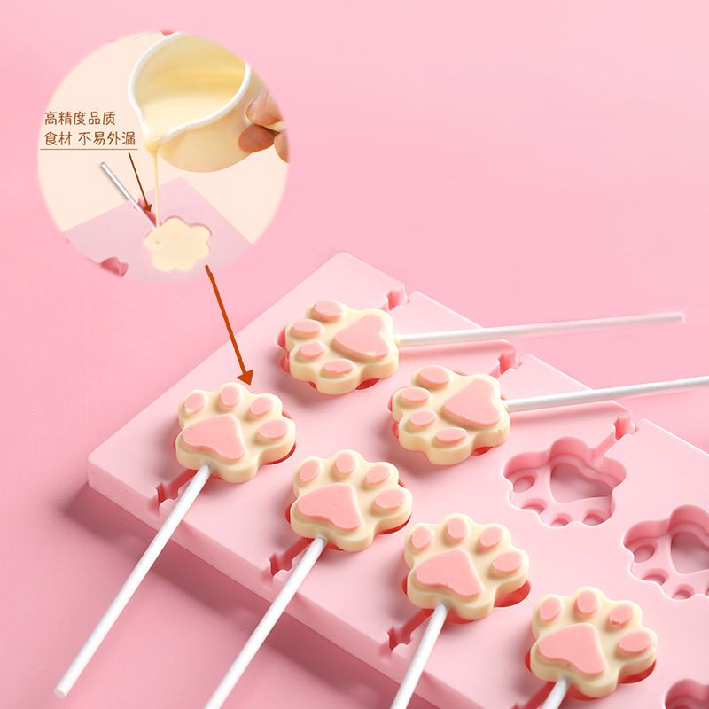 Khuôn silicon làm kẹo mút OSSAYI độc đáo sáng tạo