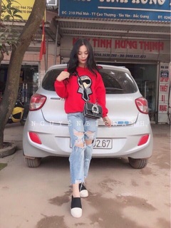 Quần bò rách kèm ảnh thật