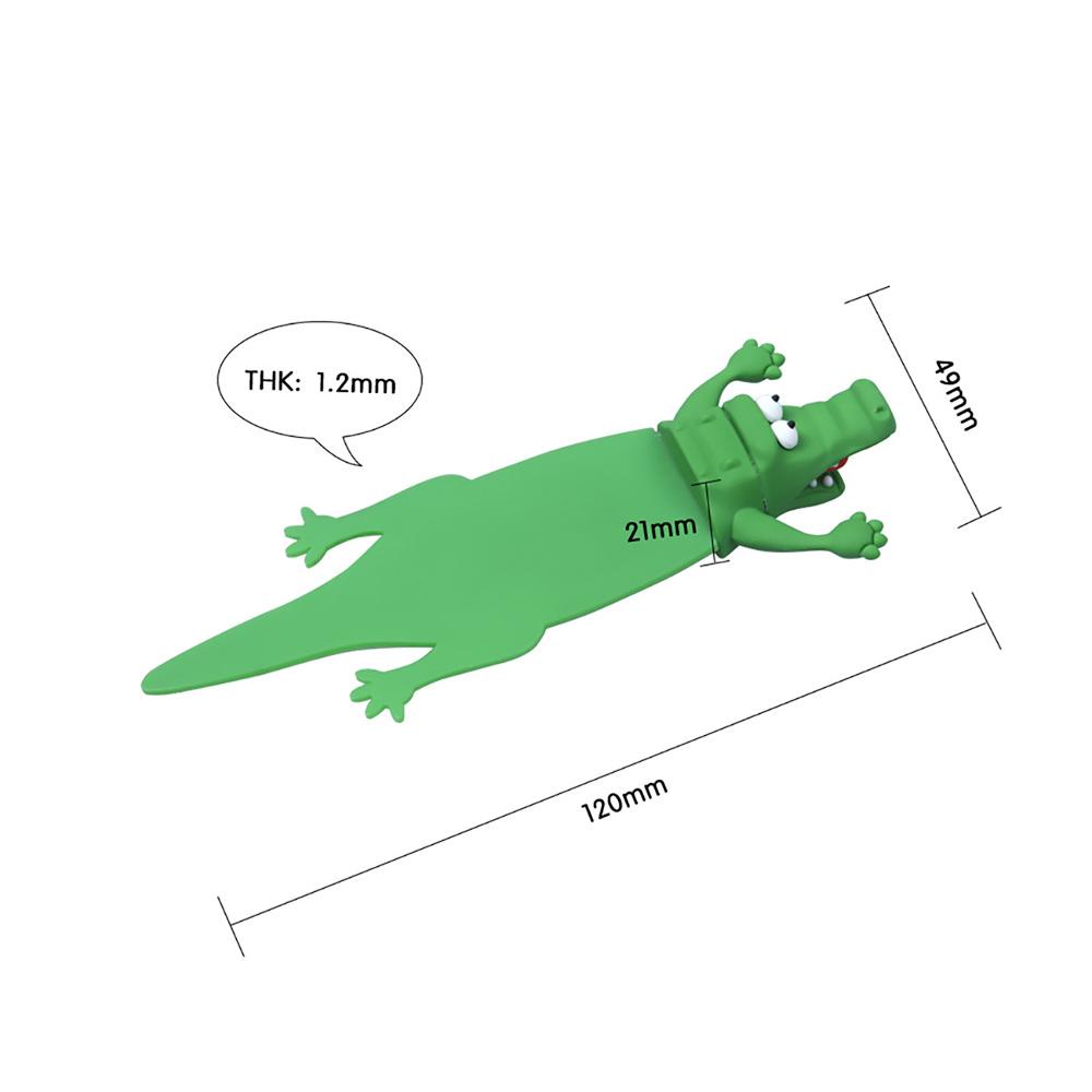 PISTA Bookmark 3D Hình Cá Sấu / Cá Mập Độc Đáo