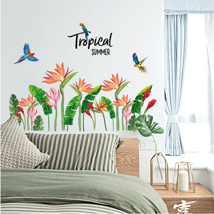 Decal dán tường - Hoa Cam dài Chi Thiên Điểu