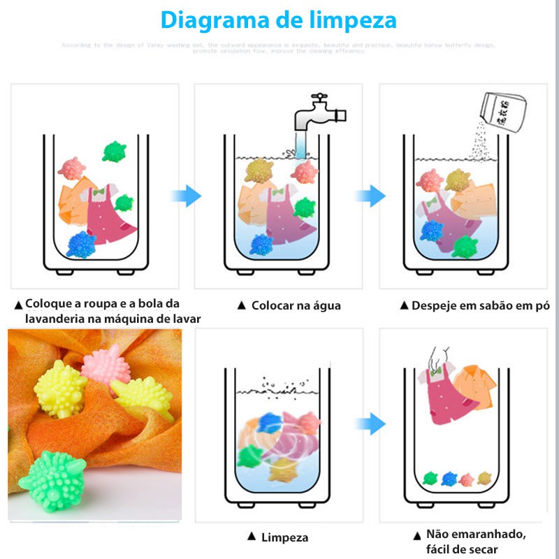 Set 5 Bóng Giặt Đồ Chống Gió Tiện Lợi