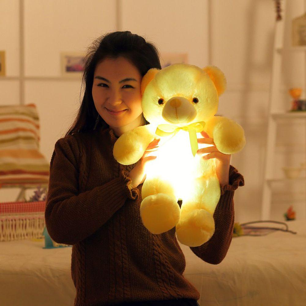 Gấu Teddy Nhồi Bông Có Đèn LED Phát Sáng Dễ Thương