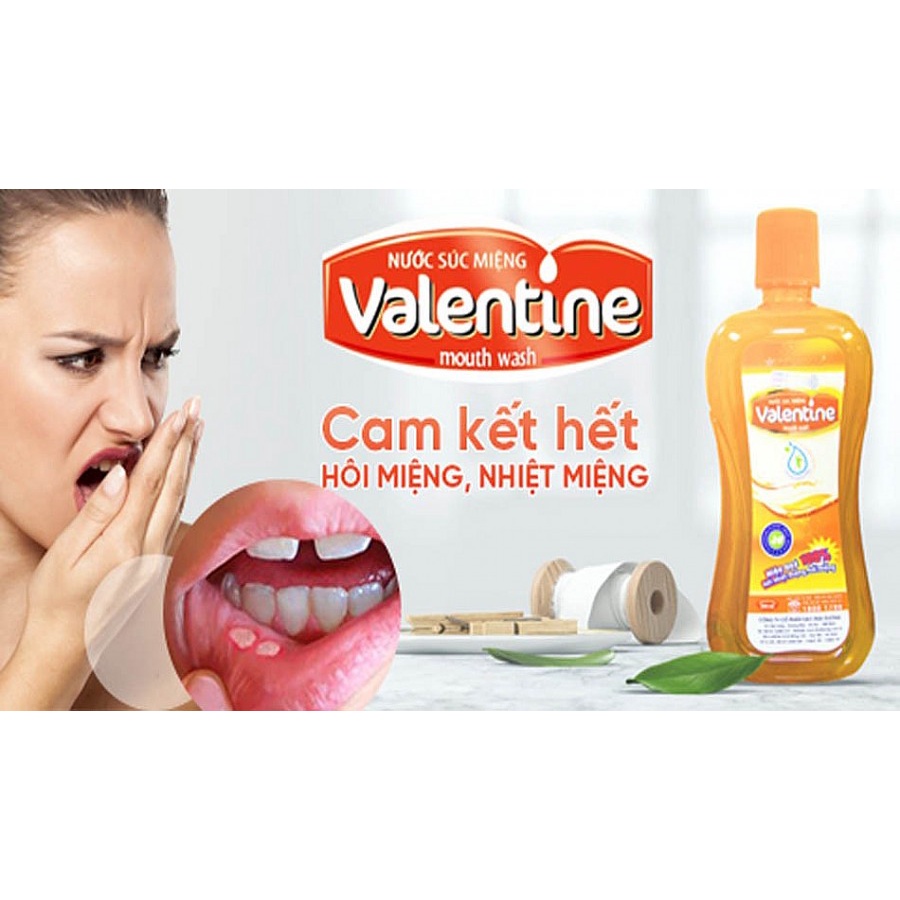Nước Súc Miệng Valentine Dung Tích 500ml, Sản Phẩm Của Sao Thái Dương