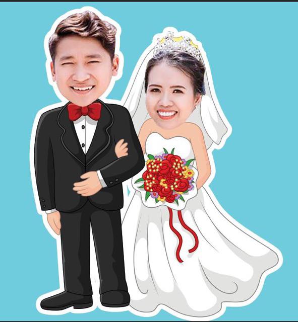 Chibi cô dâu chú rể trang trí đám cưới | Shopee Việt Nam