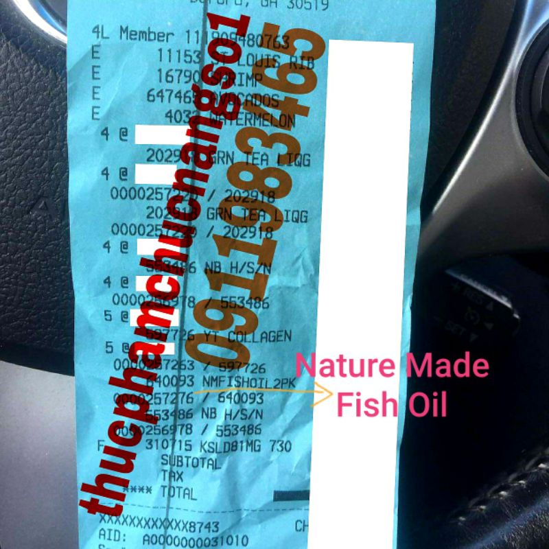 Nature Made Fish Oil 1200mg  Viên Cam Kết Chính Hãng