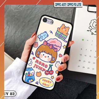 Ốp Oppo F3 Lite (A57) - lưng nhám viền dẻo ngộ nghĩnh