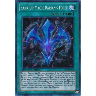 Thẻ bài Yugioh - TCG - Rank-Up-Magic Barian's Force / CT10-EN015'