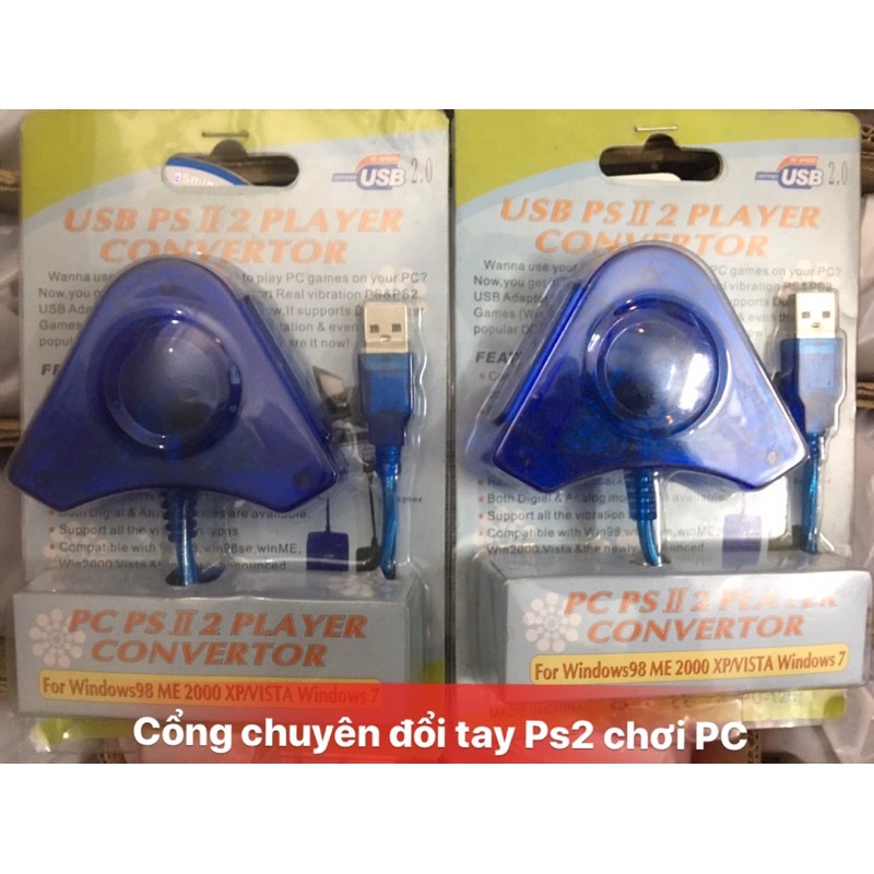 [Mã SKAMLTSM9 giảm 10% đơn 99K] Tay cầm Ps2 kèm cổng chuyển đổi USB