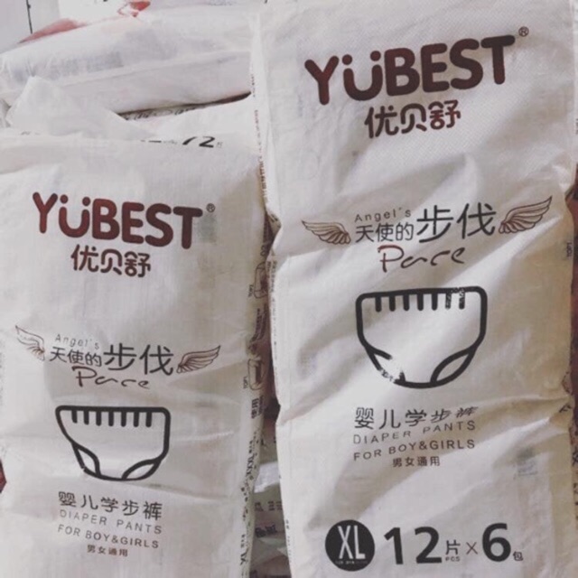 Tã quần yubest  angel nội địa trung s132/m108/L 96/xl/84/xxl78