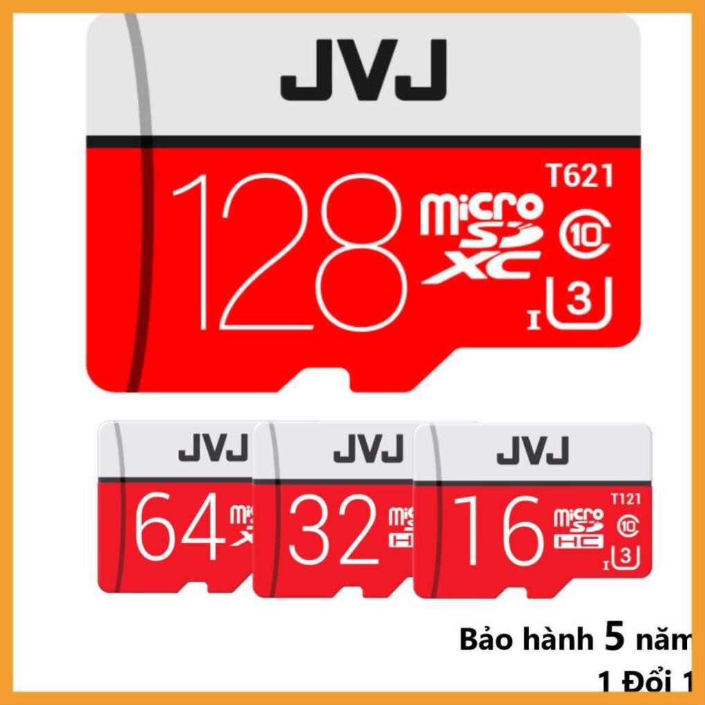 [GIÁ SẬP SÀN] Thẻ nhớ 16/32/64/128 Gb JVJ Pro U3 Class 10 – chuyên dụng cho CAMERA tốc độ cao - Bh 5 năm