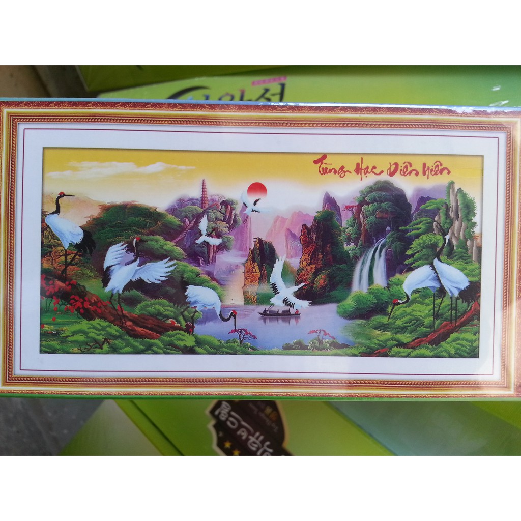 Tranh đính đá phong cảnh H1000