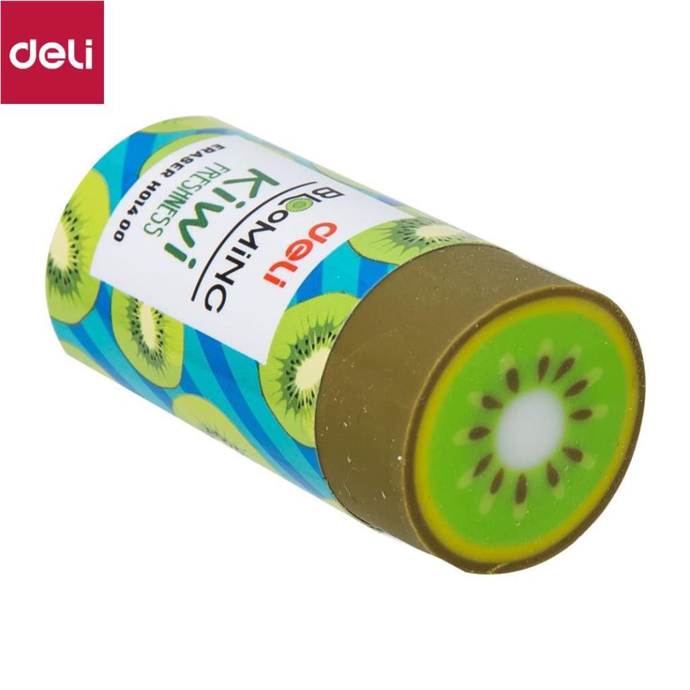 Tẩy 2B Deli, 40×22×12mm, Kiwi, Dâu, Chanh - 30 viên/hộp - EH01400 [Deli]